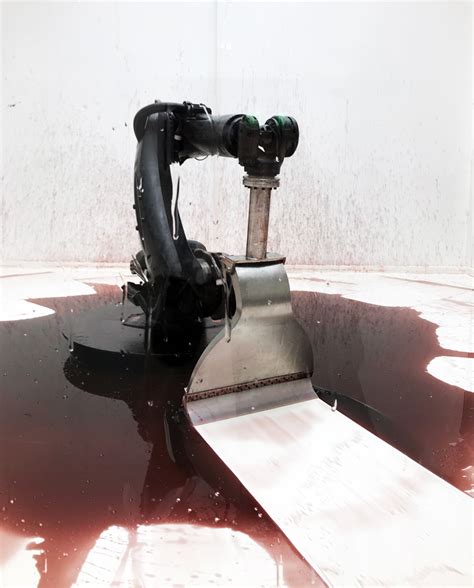 robot arm hydraulic fluid|industrial robot continuously sweeps blood